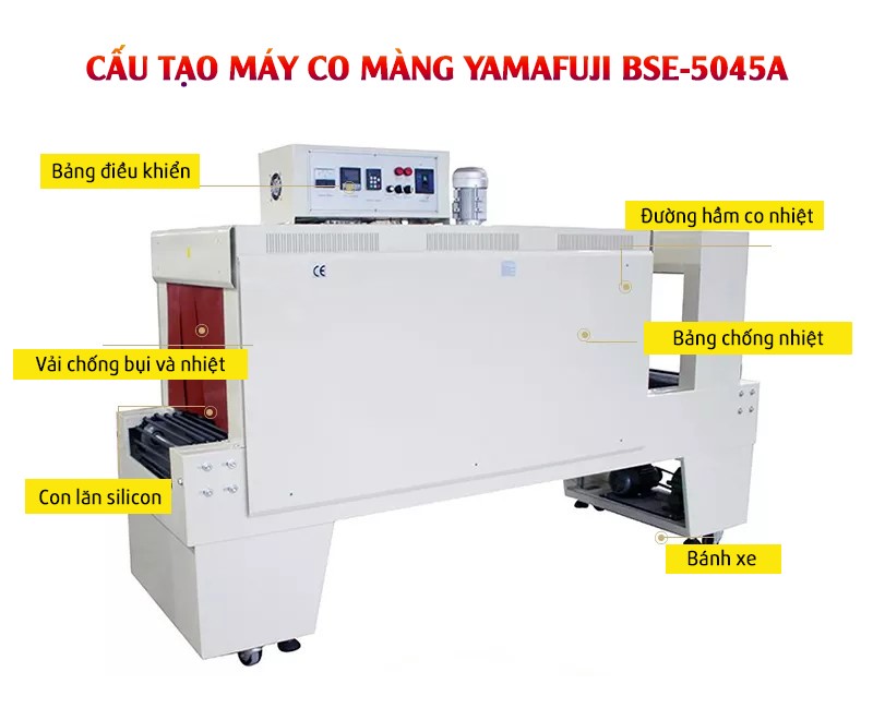 Cấu tạo máy co màng Yamafuji BSE-5045A