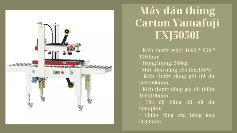 Gợi ý một số máy dán thùng carton đáng mua hiện nay