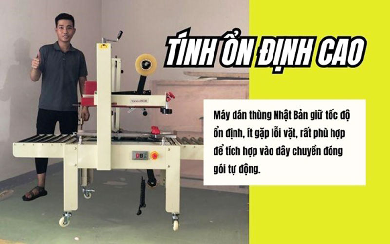 Máy dán thùng Nhật Bản - Sự lựa chọn của chất lượng