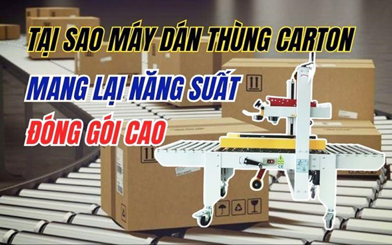 Tại sao máy dán thùng carton mang lại năng suất đóng gói cao