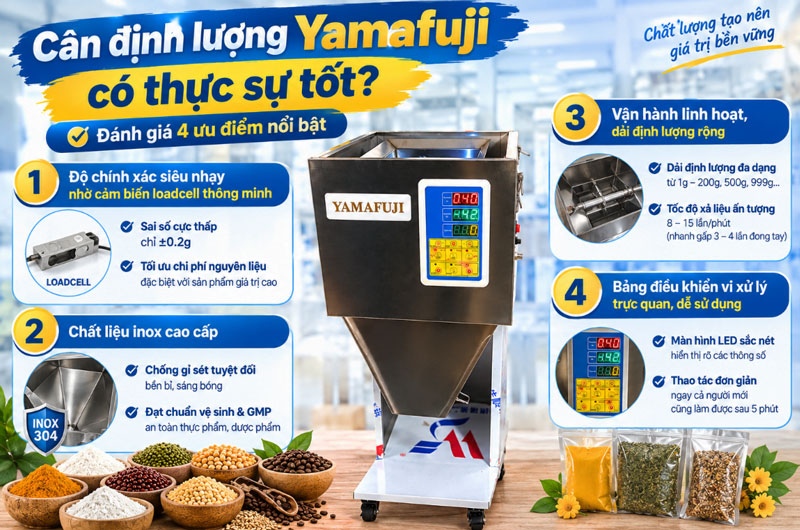  Cân định lượng Yamafuji có thực sự tốt? Đánh giá 4 ưu điểm nổi bật