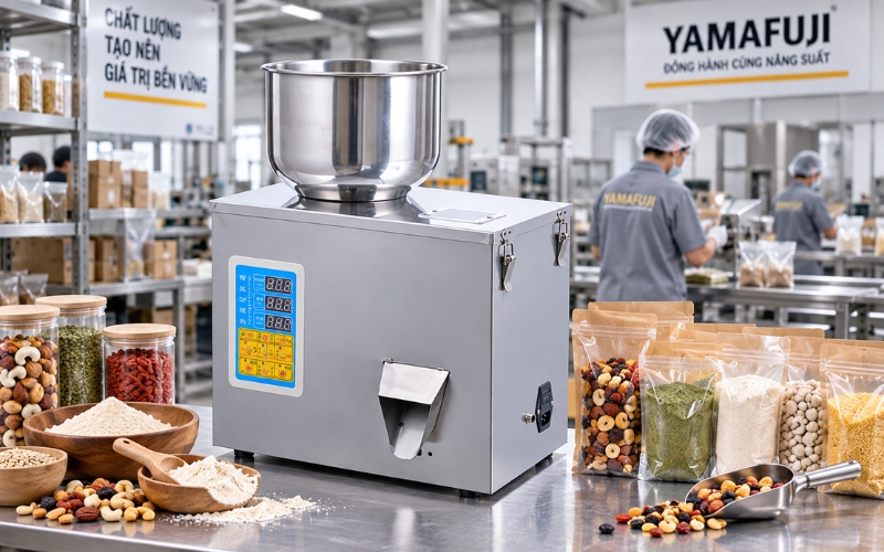 Máy định lượng cân bột Yamafuji FM-100