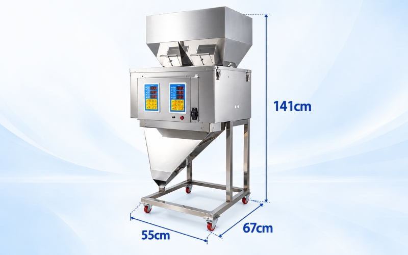 Đánh giá chi tiết máy định lượng cân 2 đầu Yamafuji F-2T3000