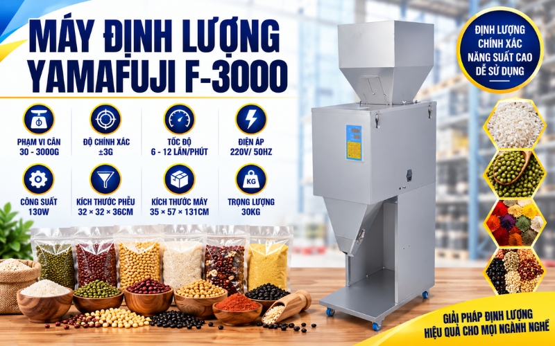 Thông số kỹ thuật máy định lượng Yamafuji F-3000