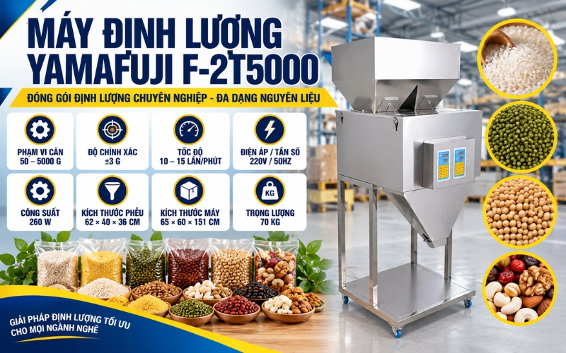 Thông số kỹ thuật máy định lượng Yamafuji F-2T5000
