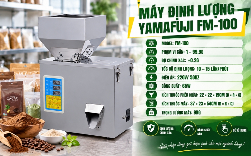 Thông số kỹ thuật máy định lượng Yamafuji FM-100