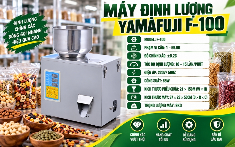Thông số kỹ thuật máy định lượng Yamafuji F-100