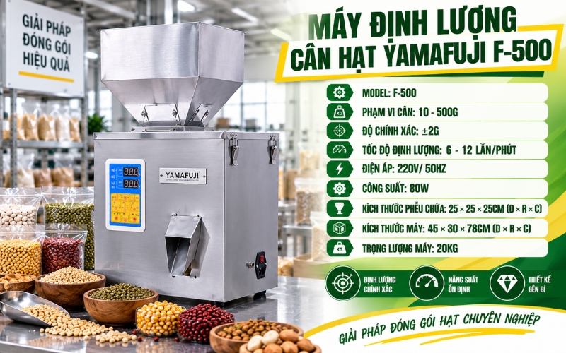 Thông số kỹ thuật máy định lượng Yamafuji F-500