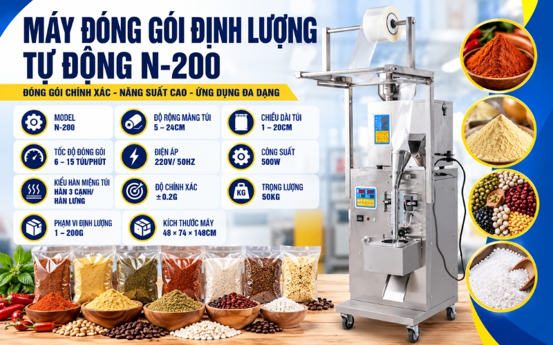 Thông số kỹ thuật máy Yamafuji N-200