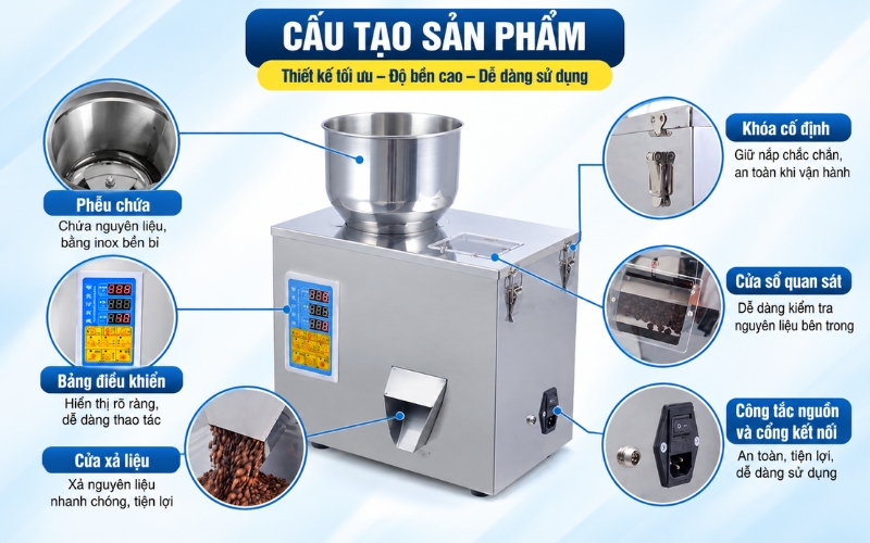 Ưu điểm nổi bật của máy định lượng cân xoay Yamafuji FL-500