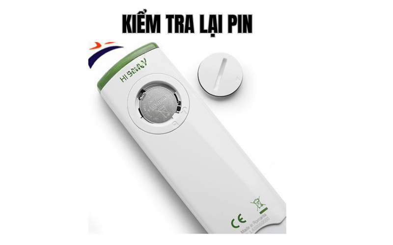 Kiểm tra lại pin 