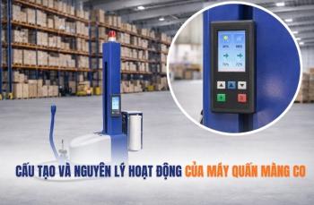 Cấu tạo và nguyên lý hoạt động của máy quấn màng co