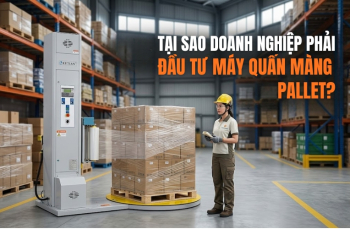 Tại sao doanh nghiệp phải đầu tư máy quấn màng pallet?