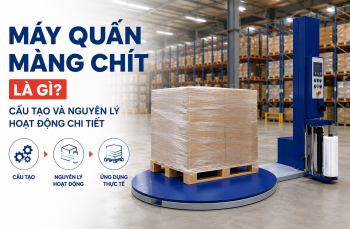 Máy quấn màng chít là gì? Cấu tạo và nguyên lý hoạt động chi tiết