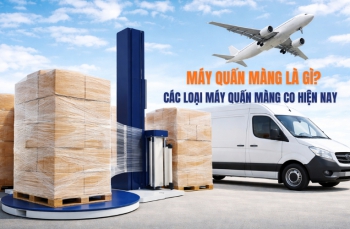 Máy quấn màng là gì? Các loại máy quấn màng co hiện nay