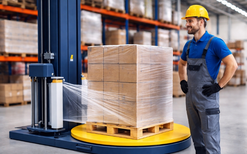 Địa chỉ mua máy quấn màng pe pallet giá tốt