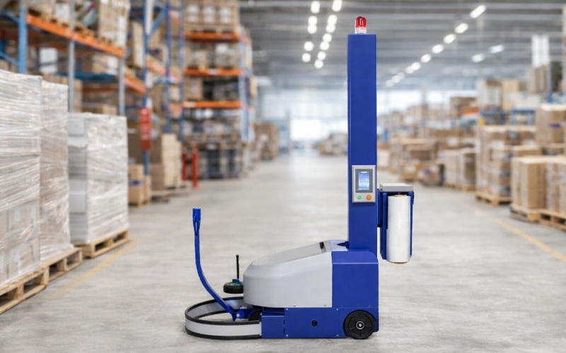 Giá máy quấn màng PE bán tự động