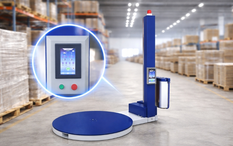 Giá máy quấn màng pallet tự động