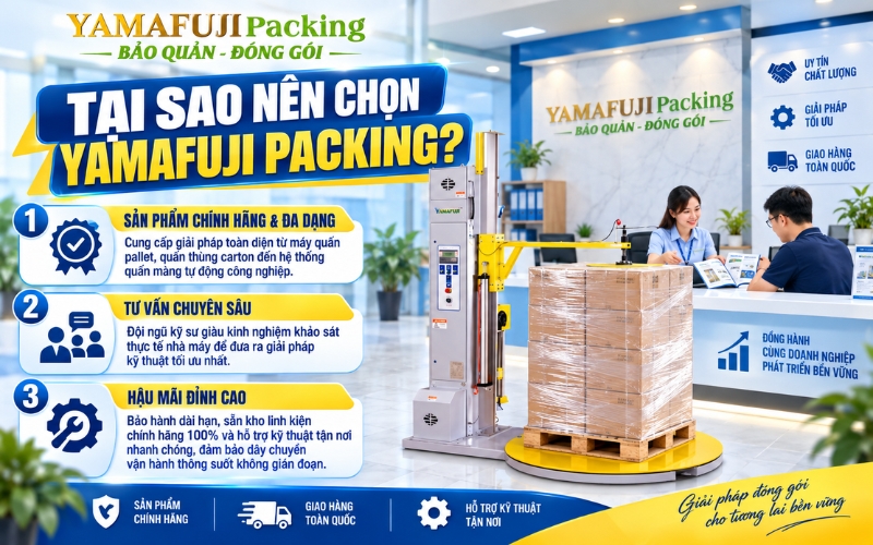 Lựa chọn thương hiệu và nhà cung cấp máy quấn màng uy tín