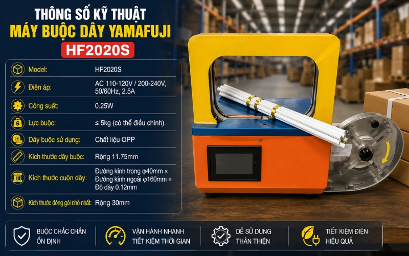 Thông số máy buộc dây Yamafuji HF2020S