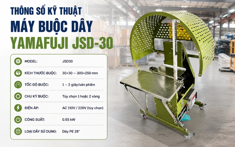 Thông số máy buộc dây Yamafuji JSD-30