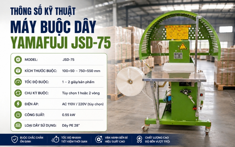 Thông số máy buộc dây Yamafuji JSD-75