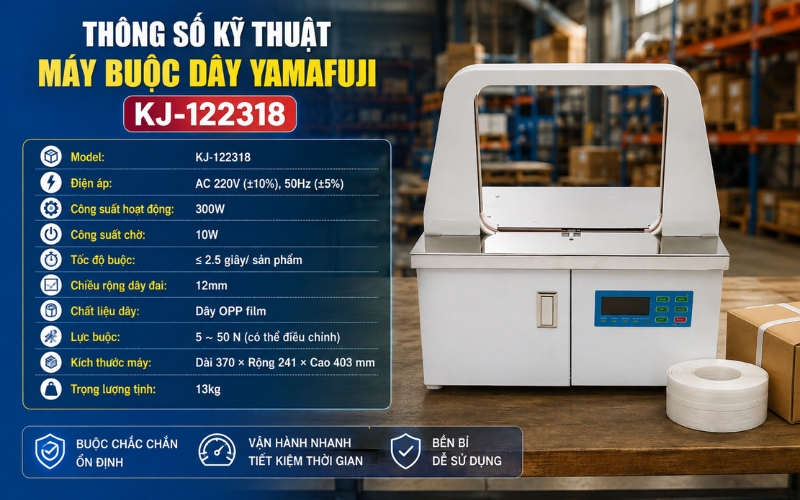 Thông số máy buộc dây Yamafuji KJ-122318