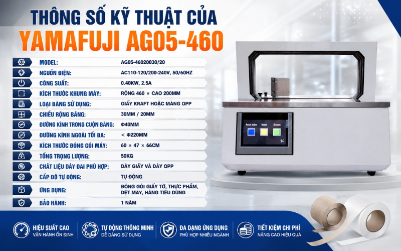 Thông số kỹ thuật của Yamafuji AG05-460