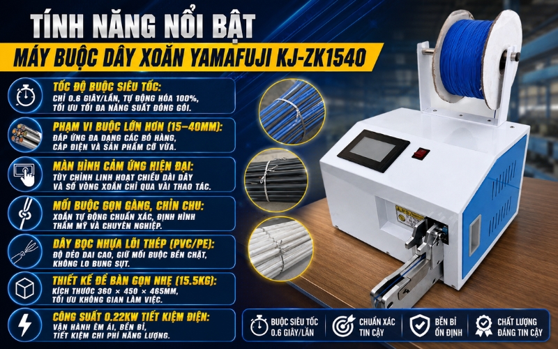 Tính năng nổi bật của máy Yamafuji KJ-ZK1540