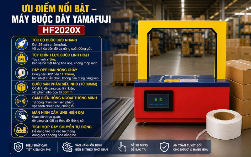 Ưu điểm nổi bật của máy Yamafuji HF2020X
