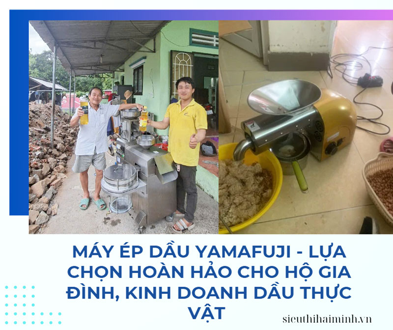 Máy ép dầu Yamafuji - Lựa chọn hoàn hảo cho hộ gia đình, kinh doanh dầu thực vật