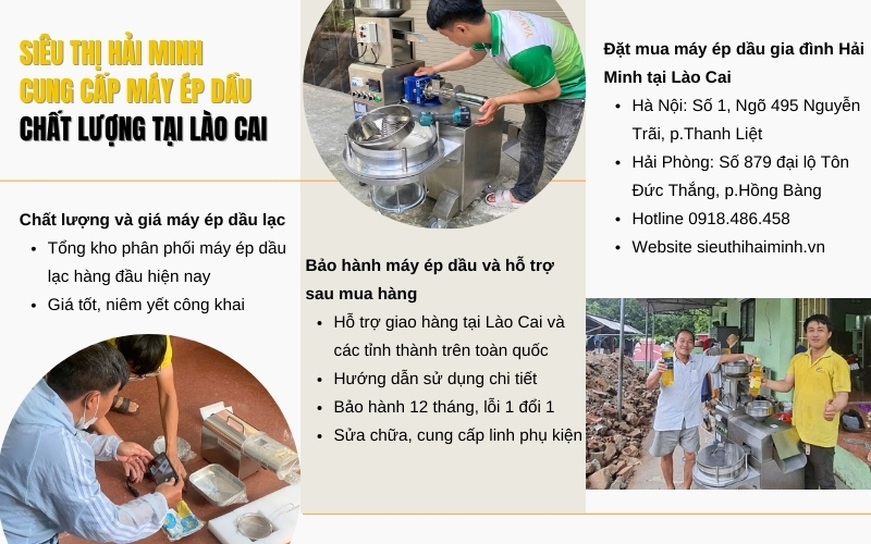 Đại lý cung cấp máy ép dầu chất lượng tại Lào cai