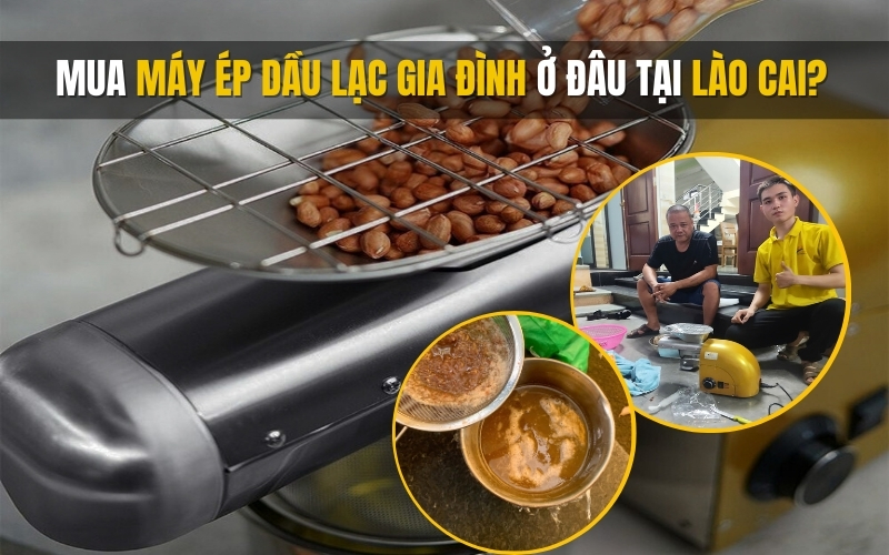 Mua máy ép dầu lạc gia đình ở đâu tại Lào Cai