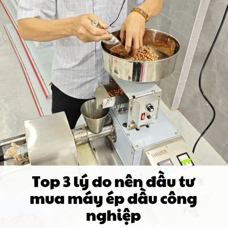 Top 3 lý do nên đầu tư mua máy ép dầu công nghiệp