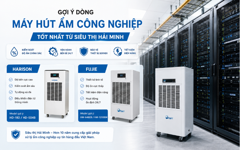 Gợi ý dòng máy hút ẩm công nghiệp tốt nhất từ Siêu thị Hải Minh