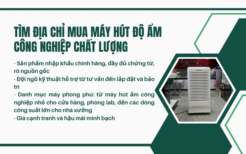 Tìm địa chỉ mua máy hút độ ẩm công nghiệp chất lượng