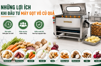 Có nên đầu tư máy gọt vỏ củ quả cho doanh nghiệp?