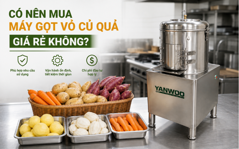 Có nên mua máy gọt vỏ củ quả giá rẻ không