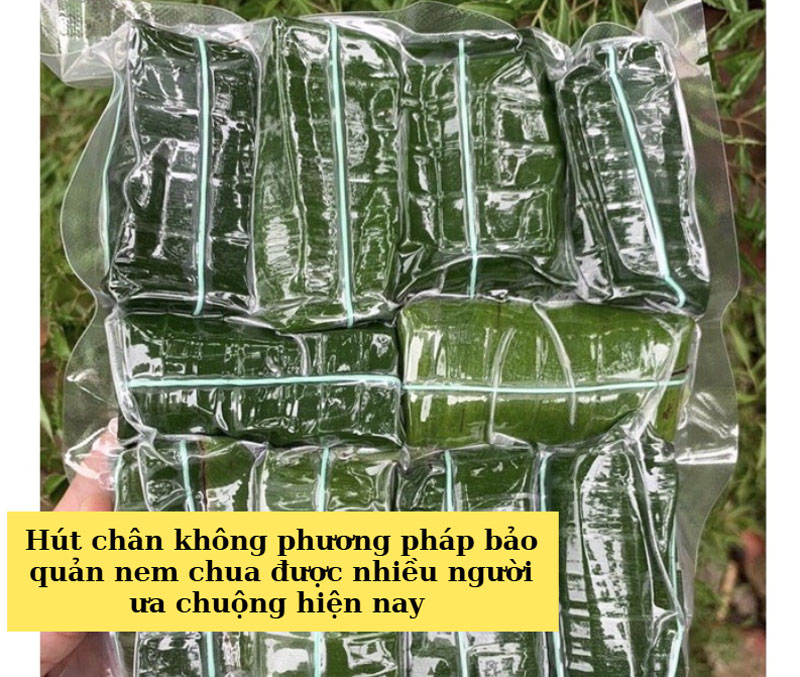 Bảo quản nem bằng máy hút chân không