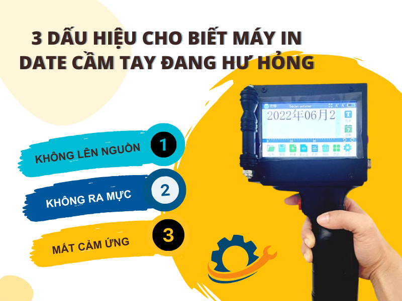 3 dấu hiệu cho biết máy in date cầm tay đang hư hỏng