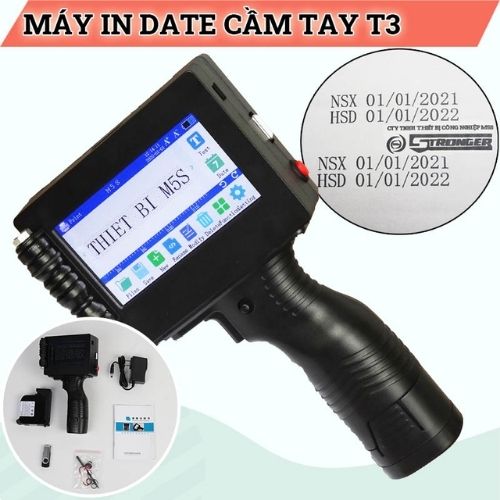 Cấu tạo của máy in phun date cầm tay đơn giản, sử dụng đễ dàng