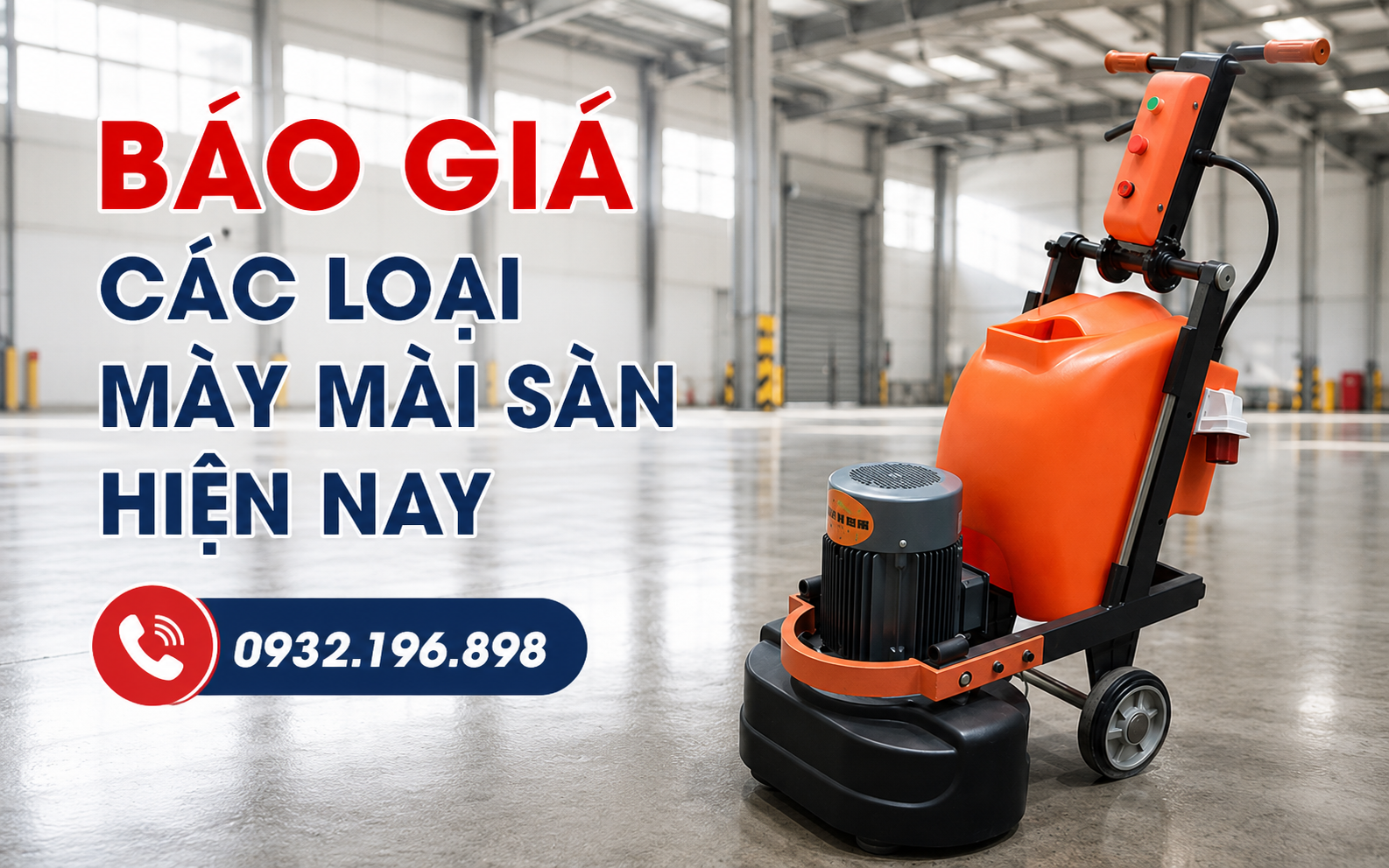Nhận báo giá máy mài sàn bê tông