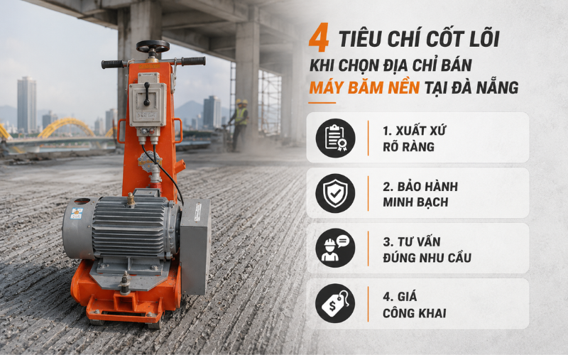 4 tiêu chí cốt lõi khi chọn địa chỉ bán máy băm nền tại Đà Nẵng