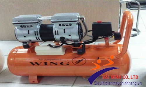 Máy nén khí không dầu giảm âm Wing TW-OF550 -25l màu cam