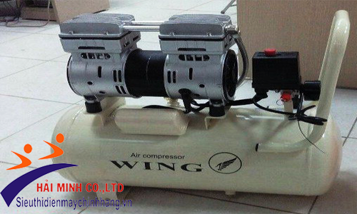 Máy nén khí không dầu giảm âm Wing TW-OF550 -25l màu trắng
