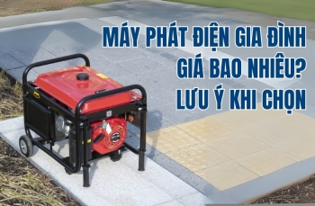 Máy Phát Điện Gia Đình Giá Bao Nhiêu? Lưu ý khi chọn