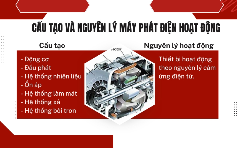Cấu tạo và nguyên lý máy phát điện hoạt động
