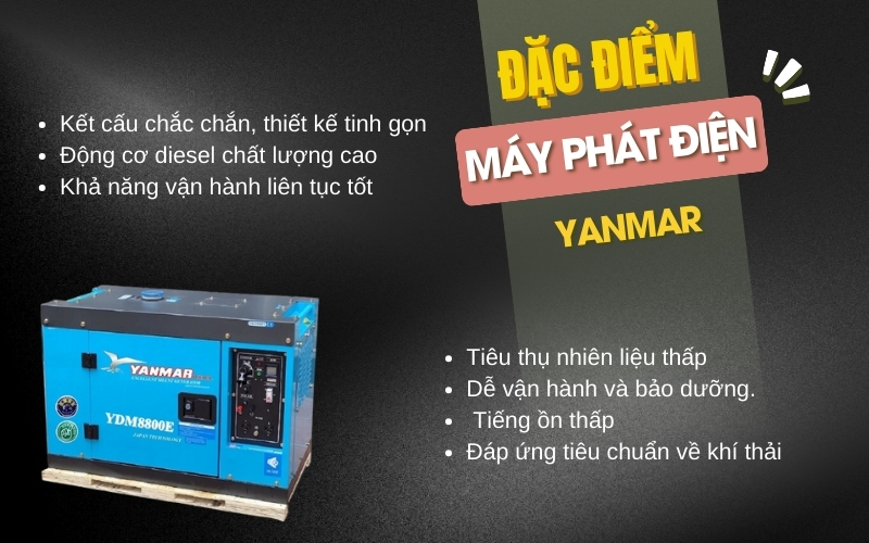 Đặc điểm của may phat dien Yanmar