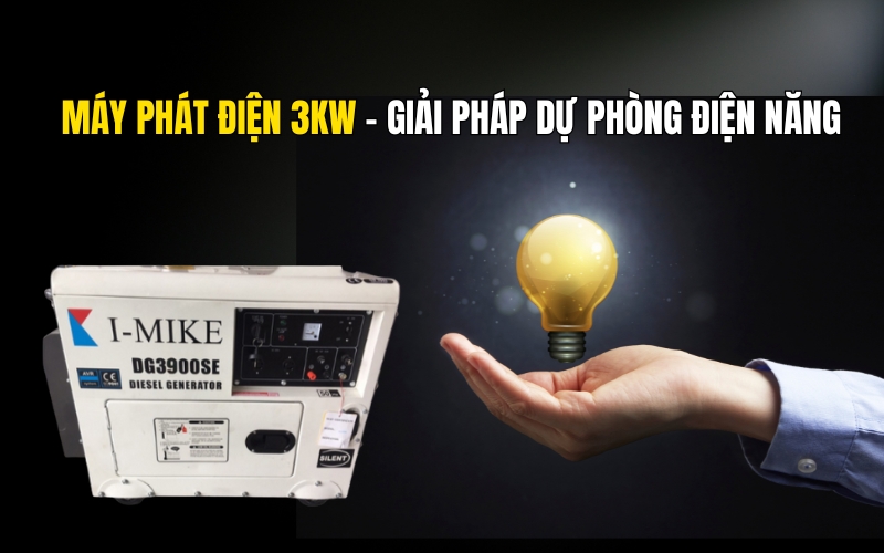 Máy Phát Điện 3kW - Giải Pháp Dự Phòng Điện Năng
