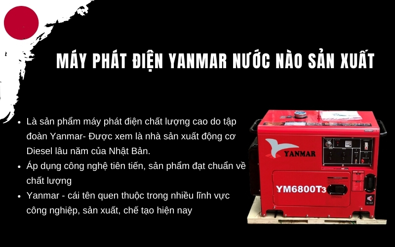 Máy phát điện Yanmar nước nào sản xuất